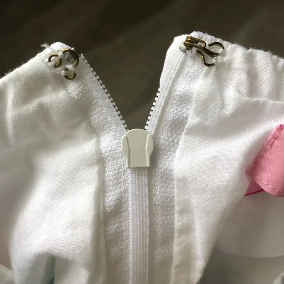 Lilly Pulitzer size 4 Yesenia dress, blue green and white - Picture 7 of 9